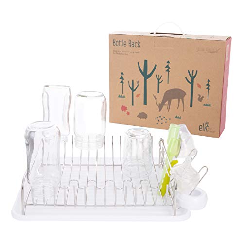 GetUSCart- PandaEar Baby Bottle Infant Dishes and Accessories Countertop  Drying Rack- BPA Free
