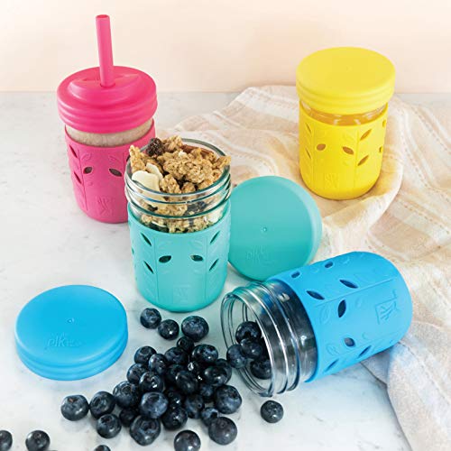 Tiblue Kids & Toddler Cups - Spill Proof Stainless Steel Smoothie Tumblers  with Leak Proof Lids, Silicone