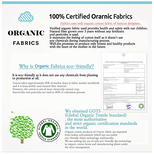 W WelLifes Organic Cotton Baby Pillow