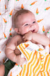 Malabar Baby 100% Organic Cotton Muslin Snug Blanket Oversized 47 inches x 47 inches